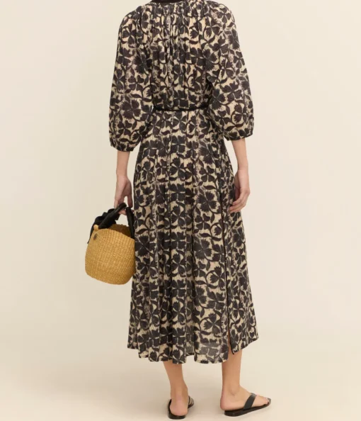 Priam Caftan Dress in Clover Print