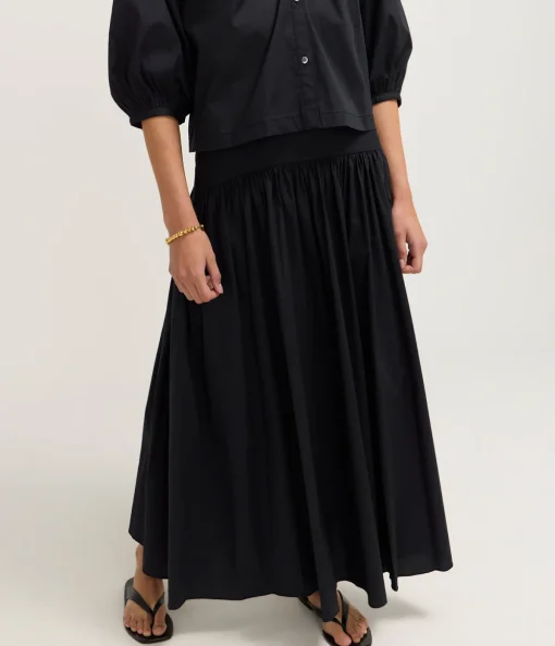 Procida Maxi Skirt in Black