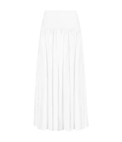 Procida Maxi Skirt in White