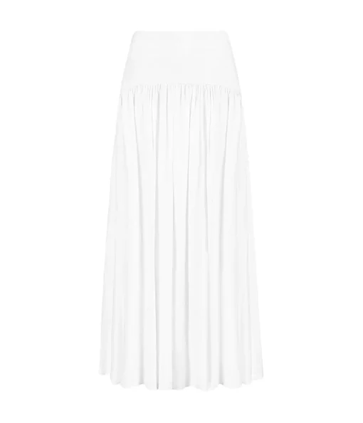 Procida Maxi Skirt in White