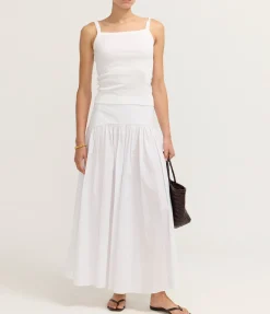Procida Maxi Skirt in White