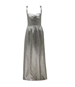 Rachel Bodice Gown in Silver