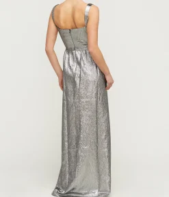 Rachel Bodice Gown in Silver
