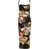 Rachel Cowl Neck Slip Dress in Opulent Mystic Print