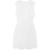 Raven Dress in White Feather