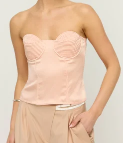 Raya Bodice Top in Peach