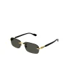 Rectangular Frame Sunglasses in Gold
