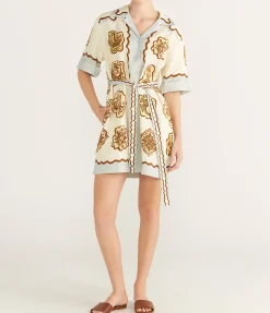 Relic Mini Dress in Cream