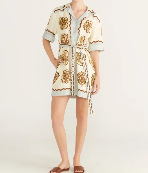 Relic Mini Dress in Cream