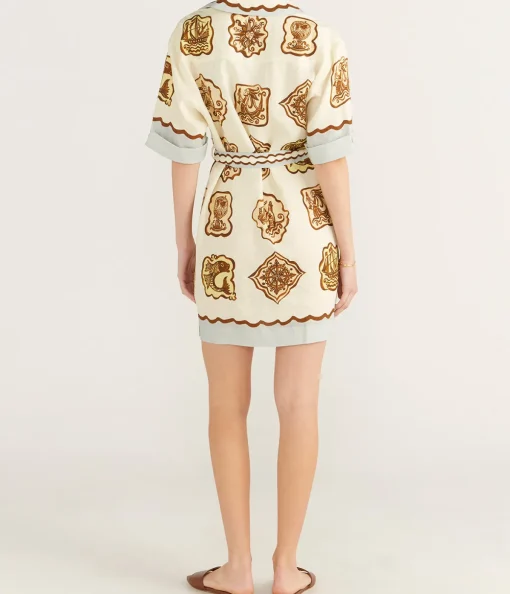 Relic Mini Dress in Cream