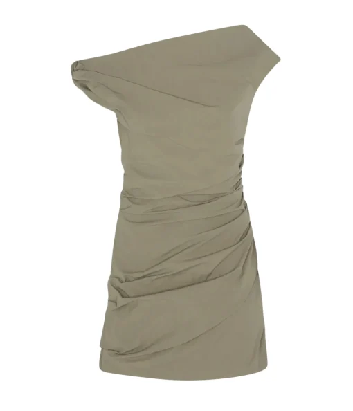 Remmy One Shoulder Mini Dress in Clay