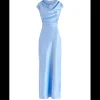 Rina Maxi Dress in Sky Blue