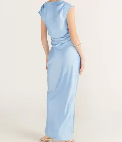 Rina Maxi Dress in Sky Blue