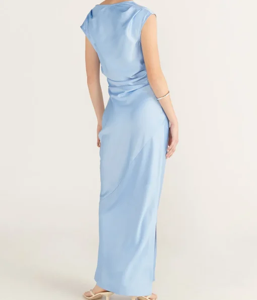 Rina Maxi Dress in Sky Blue