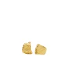 Ripple Stud Earrings in Gold