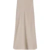 Riva Bias Skirt in Almond