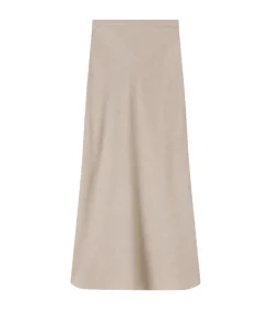 Riva Bias Skirt in Almond