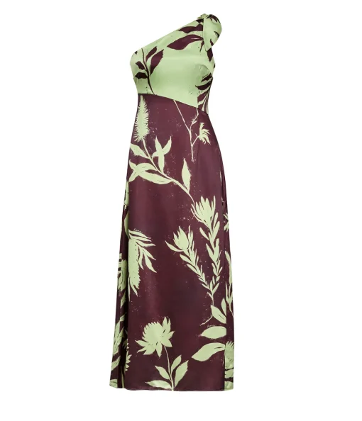 Riviera One Shoulder Maxi Dress in Australiana Floral