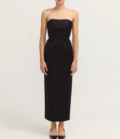 Romeo Strapless Dress in Black