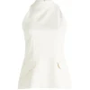 Ronit Sleeveless Top in Ecru
