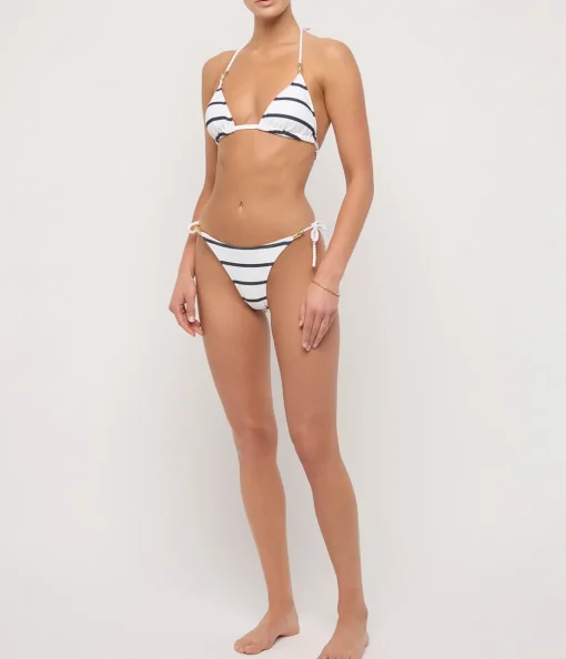 Rope Tie Side Bikini Bottom in Nautical