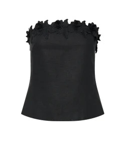 Rosebud Lace Bandeau in Black