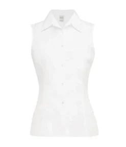 Rosie Sleeveless Shirt in White