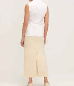 Rosie Sleeveless Shirt in White