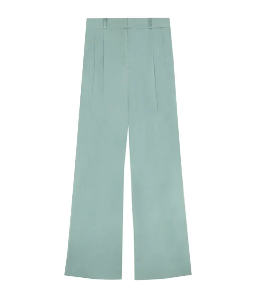 Ross Wide Leg Pants in Aqua