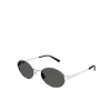 Round Metal Frame Sunglasses in Silver