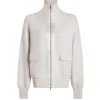 Roxbury Zip Through in Ivory Marl
