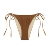 Ruched String Pant in Maple