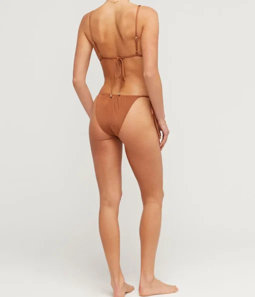 Ruched String Pant in Maple