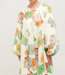 Rummy Longsleeve Mini Dress in Multi