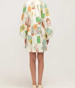 Rummy Longsleeve Mini Dress in Multi