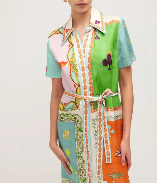 Rummy Shirt Dress in Multi