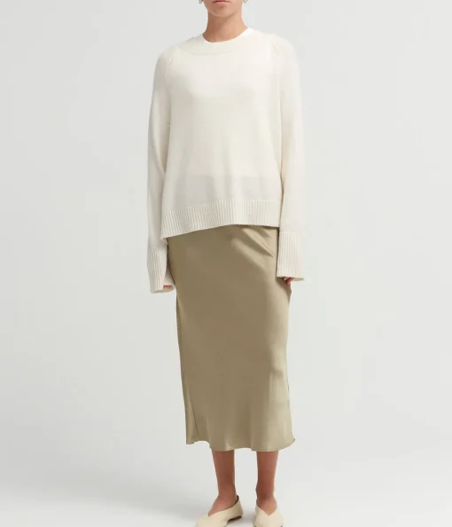 Saagneta Maxi Skirt in Light Olive
