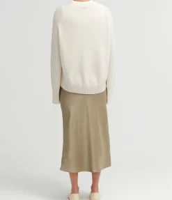 Saagneta Maxi Skirt in Light Olive