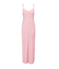 Sadie Two Tone Slip Dress in Peony