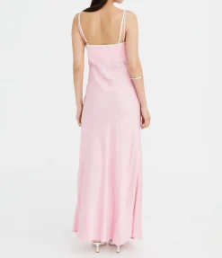 Sadie Two Tone Slip Dress in Peony