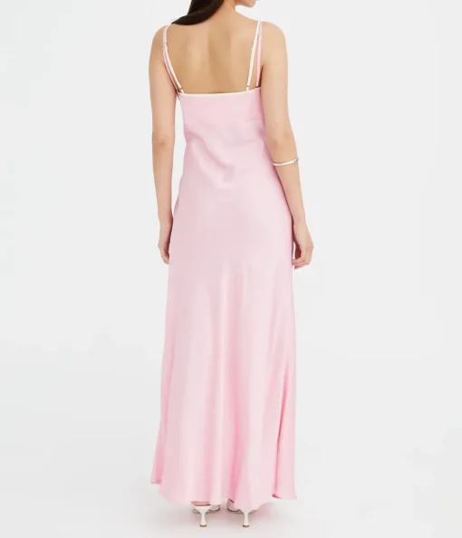 Sadie Two Tone Slip Dress in Peony