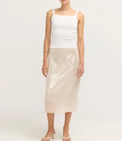 Salike Skirt in Clear Cream