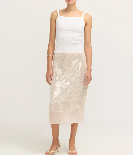 Salike Skirt in Clear Cream