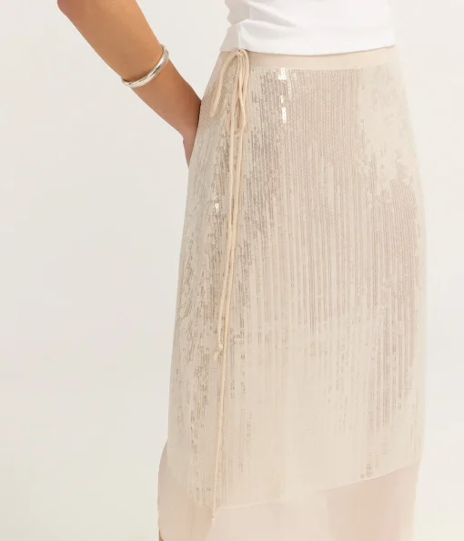 Salike Skirt in Clear Cream