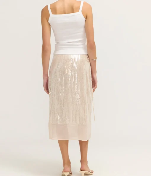 Salike Skirt in Clear Cream
