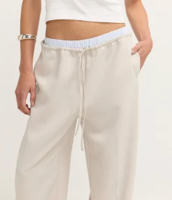Salone Double Waist Pant in Sand