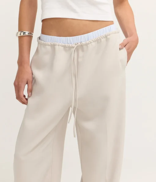 Salone Double Waist Pant in Sand