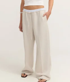 Salone Double Waist Pant in Sand