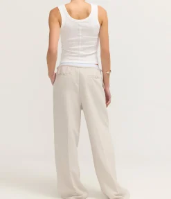 Salone Double Waist Pant in Sand