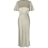 Salucinda Short Sleeve Dress in Abbey Stone